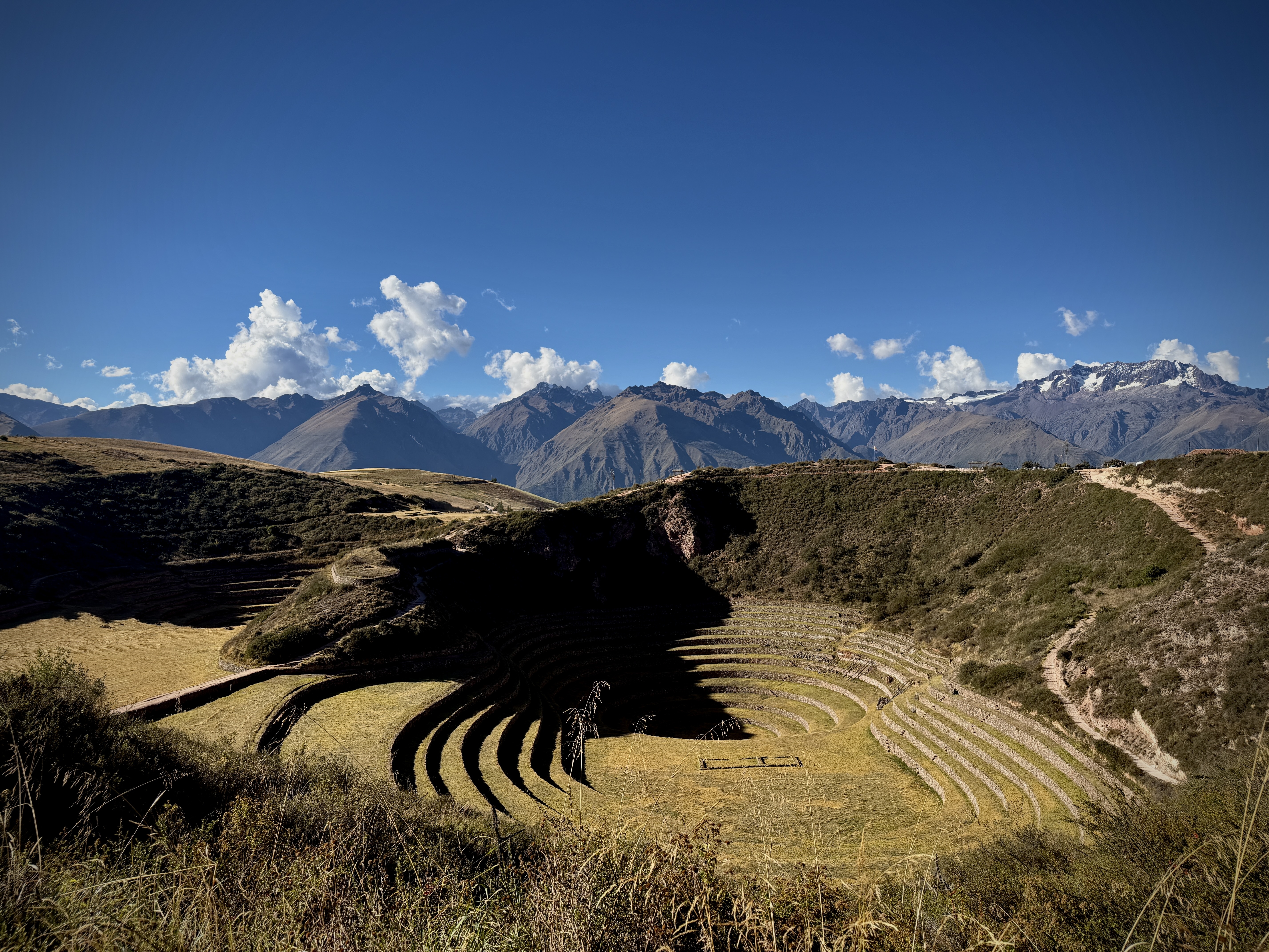 Moray terraces in the Sacred Valley of Peru